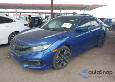 2019 Honda Civic Sport z USA, uszkodzony, nr VIN 2HGFC2F85KH602936